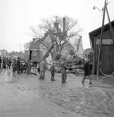 Brand hos Axel Jansson & Co skrotaffär vid Kreaturstorget