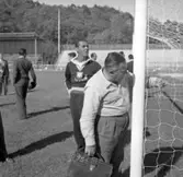 Brasilianska fotbollslaget bekantar sig med Rimnersvallen i Uddevalla inför matchen på söndag kväll mot Österrike