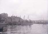 Torpedbåtar vid kaj i Lysekil 1911.