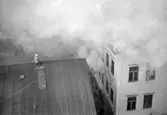 Brand i centrala Lysekil annandag jul 1966