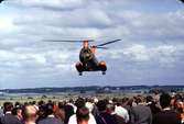 Försvarets nyinförskaffade helikopter Boeing Vertol Hkp 4A - förevisning någonstans i Skåne