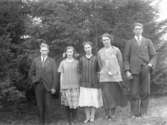 Fem ungdomar, 1920-tal