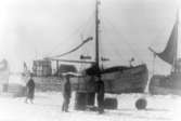 Isvinter på Hovenäset krigsåren på 1940-talet.