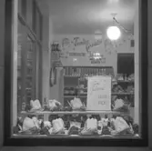 Julskyltning. Konsum, Lysekil år 1946.