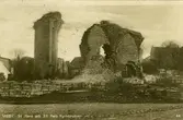 Notering på kortet: Visby. S:t Hans och S:t Pers kyrkoruiner.