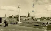 Notering på kortet: Stockholm. Stadshusträdgården med Engelbrektsstatyn.