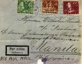 Text på kuvertet: Styrman Wilhelm Lunden m/s