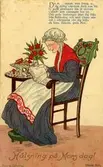 Notering på kortet: I tidig morgonstund vi gå att Mor på sängen taga få och Mors-dags-kaffe bjuda på, ty Mor hon är allt bäst ändå.
Hälsning på Mors dag!