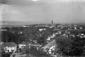 Vy över Jönköping från sedd från Stadsparken.