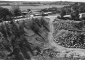 Enköping, Fannakorset före omläggningen, mot söder, maj 1950