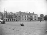 Stora torget, Enköping, vy från öster, före 1901