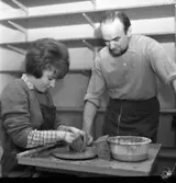 Konstkurs, modellering. 1960-talet.