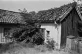 Exteriörbild av bostadshus på Roten M 13 i Mölndals Kvarnby, 1972.