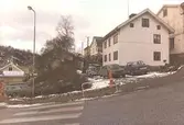 Rygatans anslutning till Forsåkersgatan vid Mölndals museum på 1980-talet.