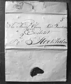 Försändelse från Hamburg till Kungl.Öfver-Post-Directeurs-Embetet i Stockholm, som under den år 1832 rådande koleraepidemin blivit decinficierad