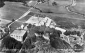 Flygfoto över Anderstorps fabriksanläggning, 1950.