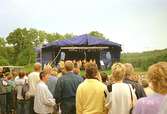 Musikarrangemang i parken vid Gunnebo slott.