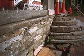 Fotodokumentation av stödmur 
vid Gunnebo slott 1995.