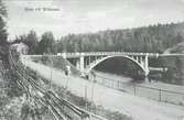 Bro över Ljungan vid Viforsen. Vykort.