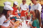 Kvarteret Rullharven har gårdsfest 1989