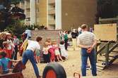 Kvarteret Rullharven har gårdsfest 1989