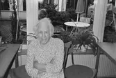 Okänd dam på ålderdomshemmet. Okänt årtal.