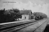 Vykort Lindome, Järnvägsstationen