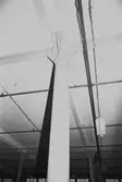 Byggnadsdetaljer: Pelare i August Werners fabriker i Lindome, hösten 1994.