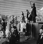 Postgestalter från fyra sekler (på scenen i Kungsträdgården).