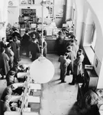 Bilden tagen från fönster i postmästarens tjänsterum.