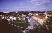 Stadsvy över Tempelgatan i Mölndal, år 1969.