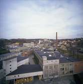 Pappersbruket Papyrus fabriksområde i Mölndal, 21/3 1973.