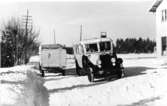 Linjen Östersund - Ragunda Postdiligensen på väg från Ragunda -
Östersund.