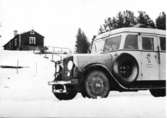 Linjerna Ånge - Röjan - Fjällnäs. Postdiligensen i Valmåsen,
Härjedalen, 1939.