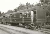 Fotografi föreställande Järnvägspostvagnen SJ EDf01 735, foto taget 1947.