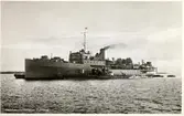 Vykort på ubåtsmoderfartyget Patricia