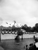 Simpromotion i Kallbadhuset, kvarteret Heimdal, Svartbäcken, Uppsala 1900 - 1901