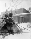 Ivar Liljefors i norsk lappkolt, sannolikt Uppsala 1900 - 1901