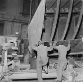 Bogserbåt Heros uppsättning på bädd