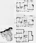 Villa Viken
Situationsplan, källar-, botten- och överplan