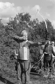 Jakt SM i bågskytte i Lindome, år 1984.

Fotografi taget av Harry Moum, HUM, Mölndals-Posten, år 1984.