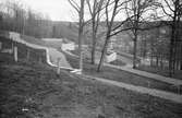 Den nya utbyggnaden av Kållereds kyrkogård, år 1983. 