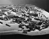Modell av Papyrus fabriksområde, okt. 1951.