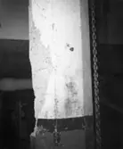 Provtryckning av pelare från byggnad nr 6.