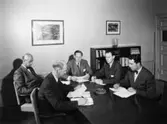 Disponent Hulthén konferens med herrar Einar Harald, Sundin, Henriksson, Jeansson.