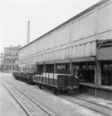 Lastning, järnvägsvagn.