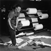 Säkerhetstjänst, spiktramp.
en man med på bilden.