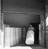 Säkerhetstjänst, transport rullar.
En man med på bilden.