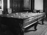 Biljardbord uppsatt på Papyrus i september 1946.