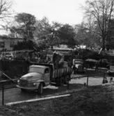 Byggnad N:o 6, tillbyggnad 1954. Schaktning.